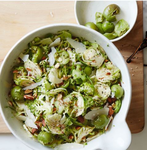 Broccoli and Brussels Slaw